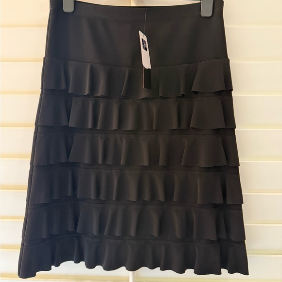 Joseph Ribkoff Dresses & Skirts - Joseph Ribkoff 🌸 Black Tiered Ruffle Skirt 🌸🌺🌼